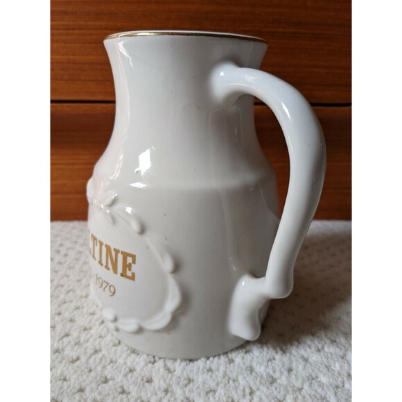 VTG Ovaltine 75th Anniversary Ceramic Pitcher Gold Trim 1904-1979 EXCELLENT - Picture 2 of 4